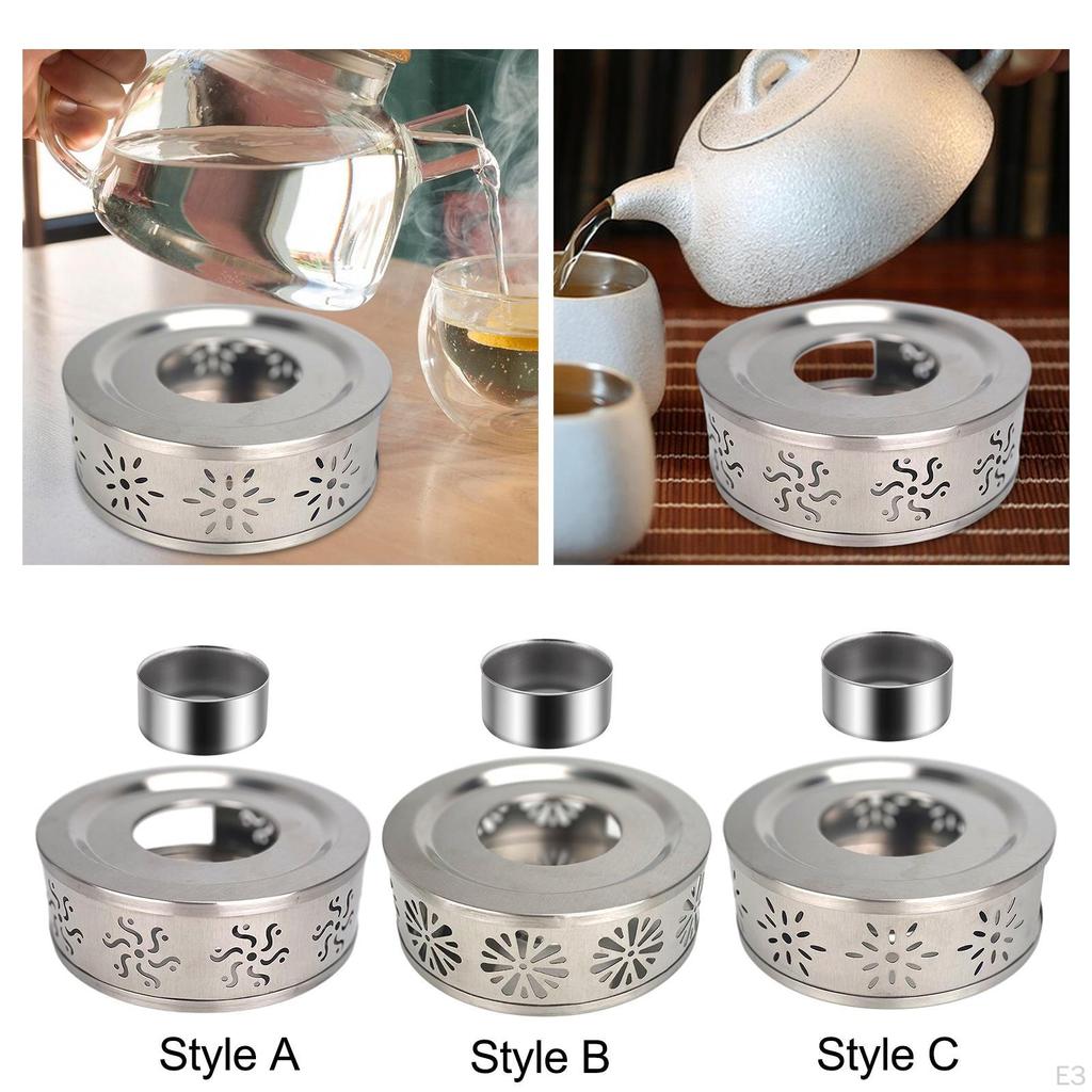Elegant Stainless Steel Teapot Warmer for Home and On-the-Go