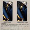 High-grade Golden Ribbon Pattern TPU Glass Phone case suitable for Samsung S26 S25 S24 S23 S22 S21 S20 and other models.