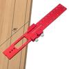 T-Type Scribing Ruler High Precision Pocket Ruler Inch and Metric Metal Slide Ruler Aluminum Alloy Woodworking