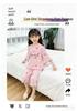 Girls' Modal Summer Pajama Set: Lightweight, Seven-Sleeve Baby Lounge Wear for Air Conditioning.