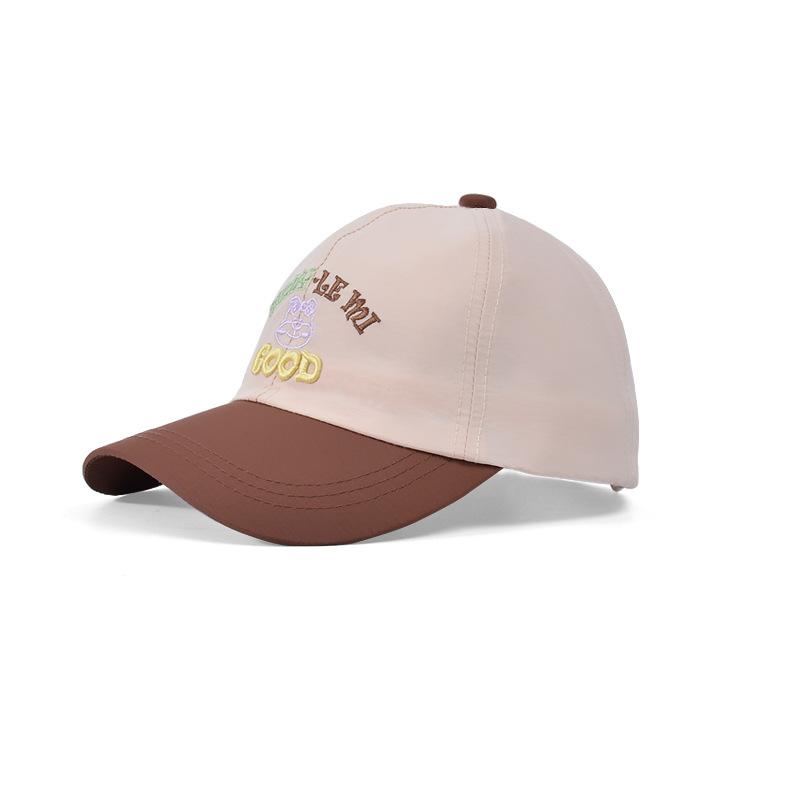 

Детская шляпа Модная кепка Сочетание цветов Вышивка Мультяшная бейсболка Мальчики и девочки Уличная Защита от солнца Шляпа