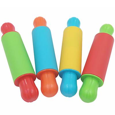Clay Texture Rollers Painted Rolling Pin Plasticine Dough Playdough Supplies Mini Colorful Tools