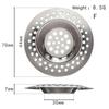Kitchen Sink Filter Stainless Steel Mesh Sink Strainer Filter Bathroom Sink Strainer Drain Hole Filter Sewer Screen Strainers