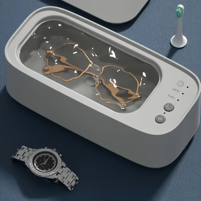 Multifunctional Ultrasonic Cleaner, Portable High Frequency 120 Hz Deep Cleaning Machine  - for Jewelry, Eyeglasses, Watches - USB Powered, Home Use