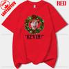 Vintage Classic Funny Home Alone Macaulay Culkin Movie Printed Tshirt Woman Man Merry Christmas Cotton Shortsleeved Tshirt