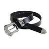 Retro Carved PU Leather Sash For Men Women Elegant Floral Design Belt Adjustable Strap For Casual or Formal Outfits