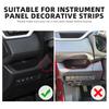 Real Soft Carbon Fiber Sticker For Toyota RAV4 XA50      2024 2025 LHD RHD Car Dashboard Decor Strip Trim