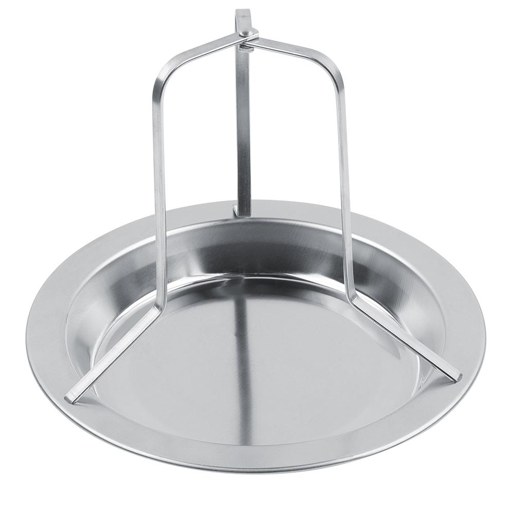 Chicken Roaster Rack Stainless Steel Beer Can Chicken Holder Vertical Roaster Rack Roasting Pan for Grill Oven BBQ