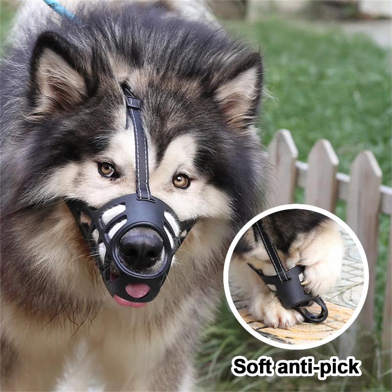 Soft Plastic Dog Muzzle Lightweight Cage Dog Mouth Cover Suitable for Grooming Trimming Training