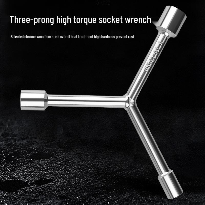 Three-Pronged Multi-Function Screwdriver & Hex Wrench for Washing Machine Disassembly