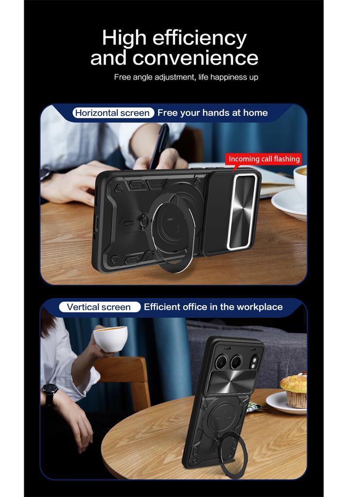 For OnePlus Nord 4 5G Case Camera Protect Ring Holder Armor Phone Case for One Plus Nord4 1+Nord 4 2024 CPH2663 6.74" Back Cover