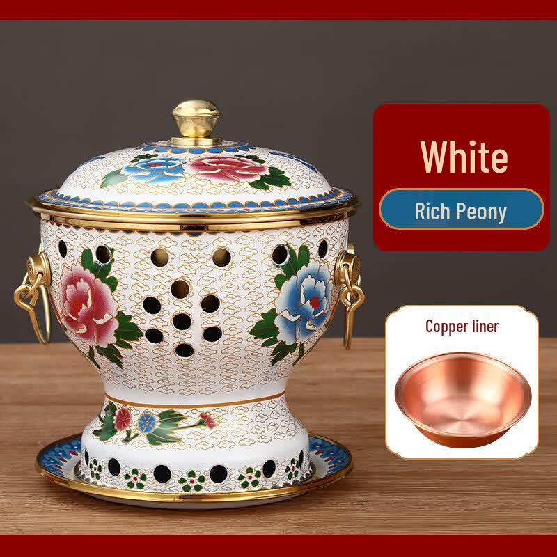 Qiwei Single-Person Enamel Copper Hot Pot