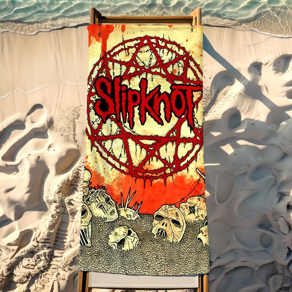Rock Band S-Slipknot Towel Beach Towel Travel Lightweight Skin Friendly for Pool Beach Camping Cruise Summer