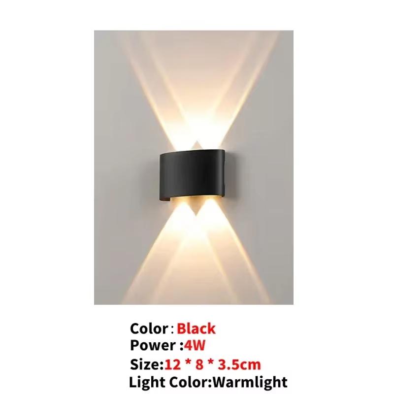 LED Wall Lamp AC110V-220V Outdoor Motion Sensor Light Waterproof Wall Light Porch Garden Living Room Street Stairs Lighting