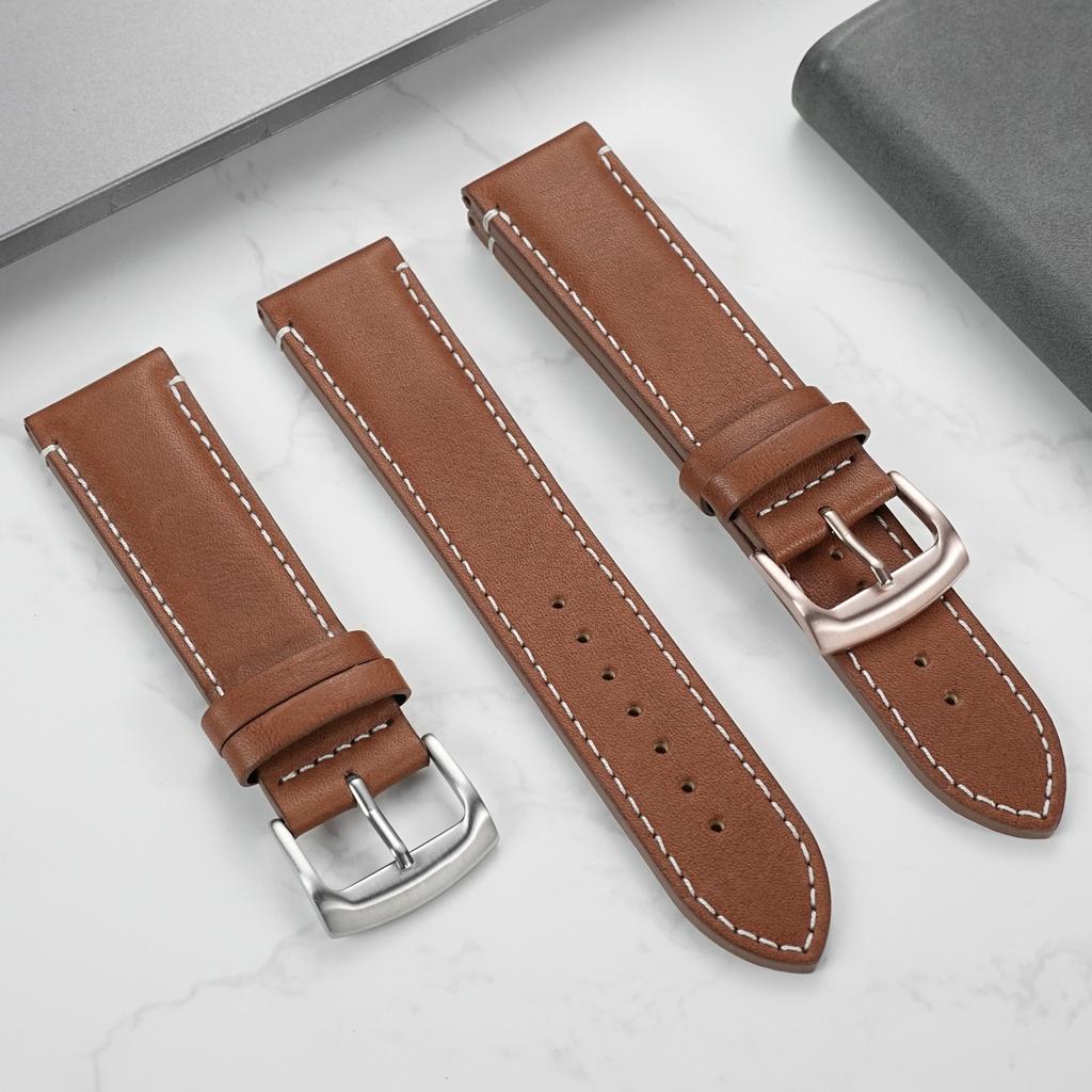 For Mido Navigator M026 Strap Genuine Leather M026430A Men's Brown Watchband Ome-ga Wristband Pin Buckle Bracelet 22x20mm