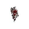 Flower Arm Tattoo Sticker Large Flower Red Rose Body English Arm Chest Cover Waterproof Simulation Tattoo Sticker