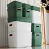 Einfarbige Verschiedenes Aufbewahrungsbox Haushalts- und Snack-Aufbewahrungsbox Kunststoff mit Deckel Verdickte Aufbewahrungsbox Kleidung Sortierbox