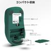 memzuoix Wireless Ergonomic for Long 1400DPI Optical USB Receiver 5 Compatible with Chrome Dark Green Mouse, 2.4GHz, Design, Fatigue-Free Use,