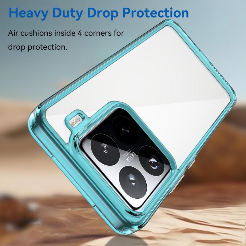 For Xiaomi 15 Pro Phone Case WANLONFENG XC Series TPU Acrylic Cover with Tempered Glass (Big Lens Hole)
