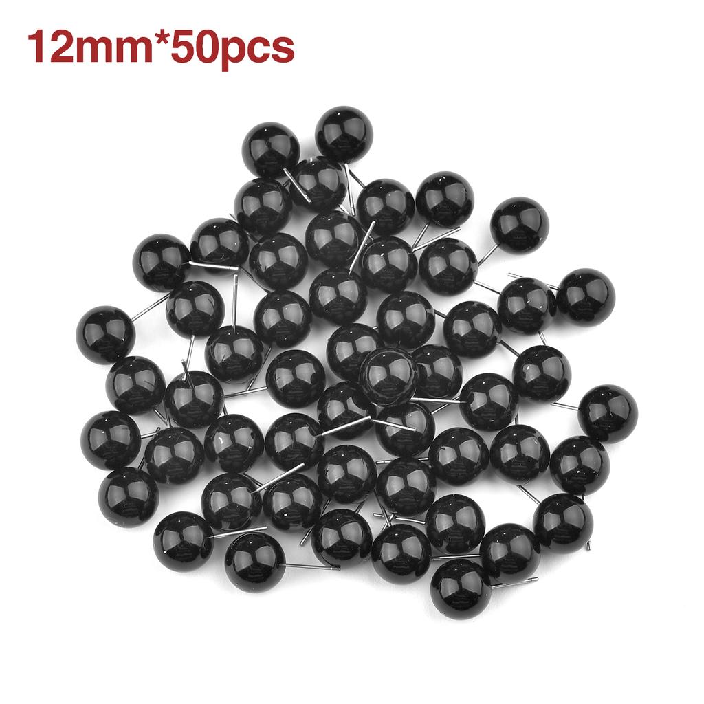 50/100pcs Plastic Eyes for Needle Felting Dolls Poke Teddy Bears 4-14mm Black Beans Eyes for DIY Doll Eyes