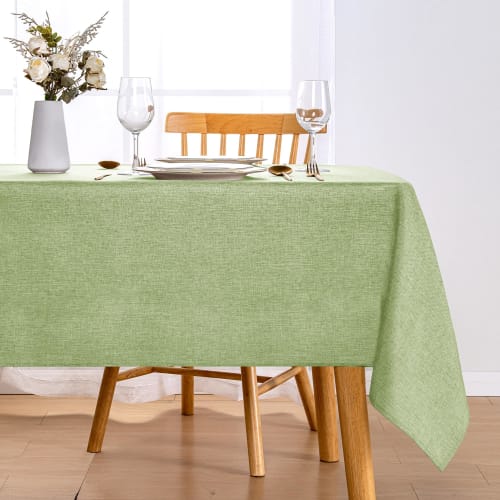 DWCN Rectangular Tablecloth, Water-Repellent, Solid Color, Modern and Simple Design, Stain-Resistant, Heat-Resistant, Machine Washable, for Home, Part