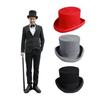 Men Cowboy Hat Jazzs Top Hat Ladies Men Fedora Hat Jazzs Hat Woolen Fedora Hat