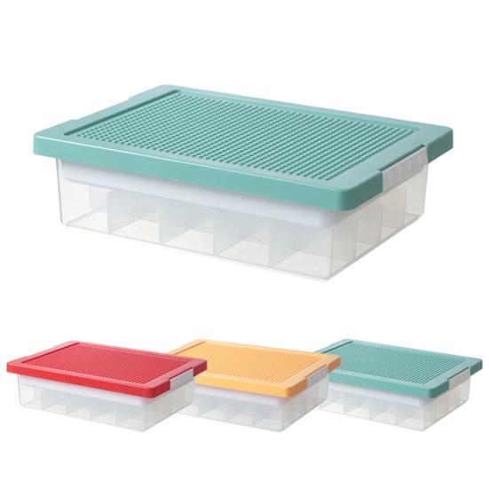 With Removable Cover Multi Compartments Large Capacity Transparent Art Craft Storage Organizer