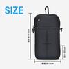 Wellvie Stilvolle Smartphone-Tasche, Rucksack, Gadget-Tasche, Praktische Aufbewahrung, Fasst zwei Smartphones, Schulter-/Gürteltasche, Outdoor-Tasche (Grün)