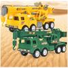 Large Yellow Toy Crane Plastic Construction Vehicle Model For Boys Inertia Driven Ideal For Emotional, Visual, And Intellectual Development Great For