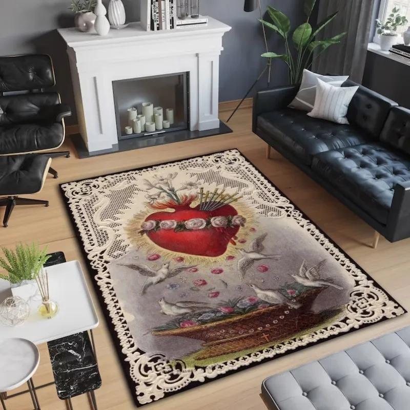 Modern Abstract Tiger Totem Carpet For Living Room Kitchen Home Decor Floormat Bedroom Entry Door Mat Bedside Sofa Foot Mats