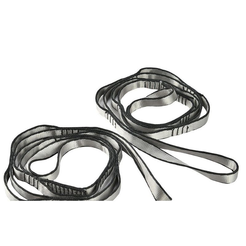 

Rope Bandlet Yoga Aerial Anti-Gravity Chrysanthemum Rope Outdoor Hiking Rock Climbing Rappelling Abrasion Resistant Emergency Rope Camping Rope 1.1 m silver [special for air yoga]]