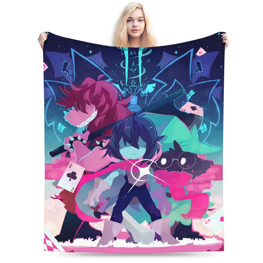 Deltarune Game Blanket Quality Super Warm Throw Blanket Winter Boy Girl Couch Bed Fashion Bedspread