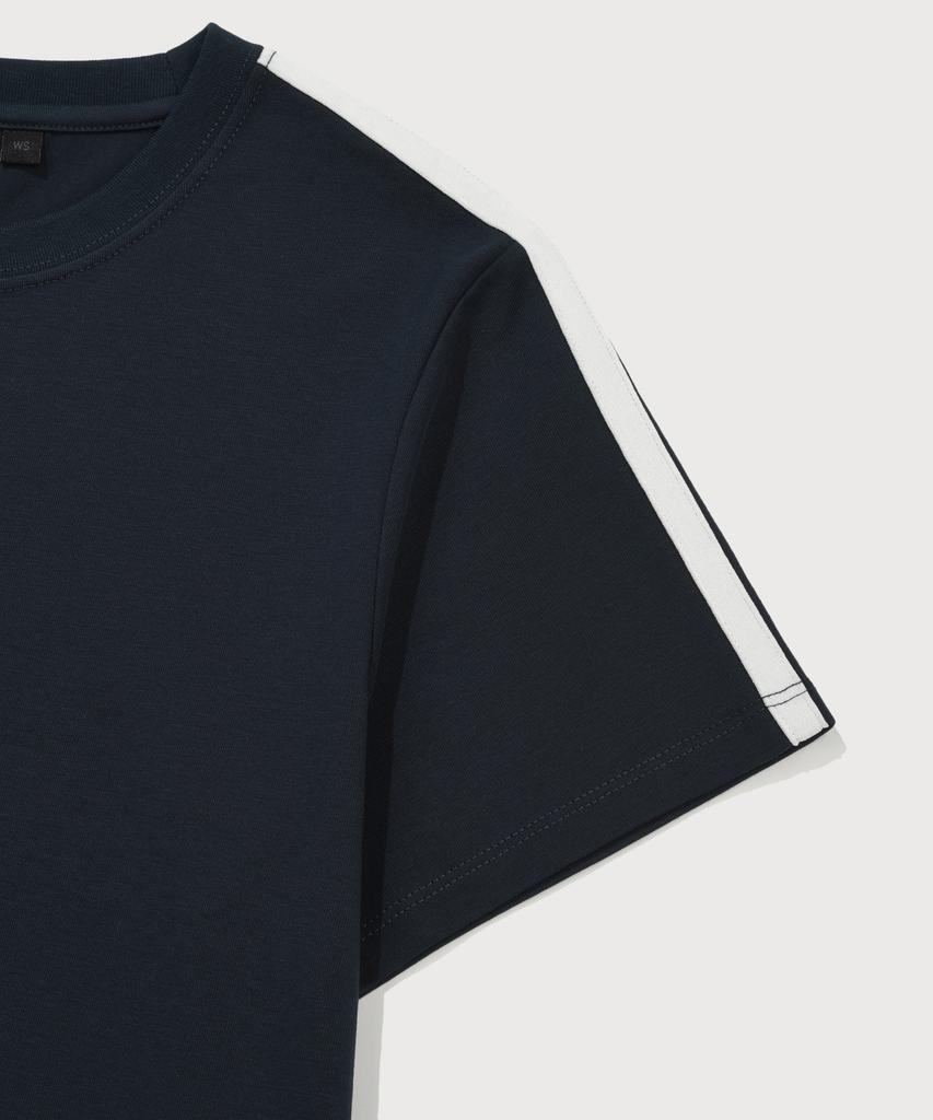 COVERNAT WOMAN Comfort Crop T-Shirt Navy