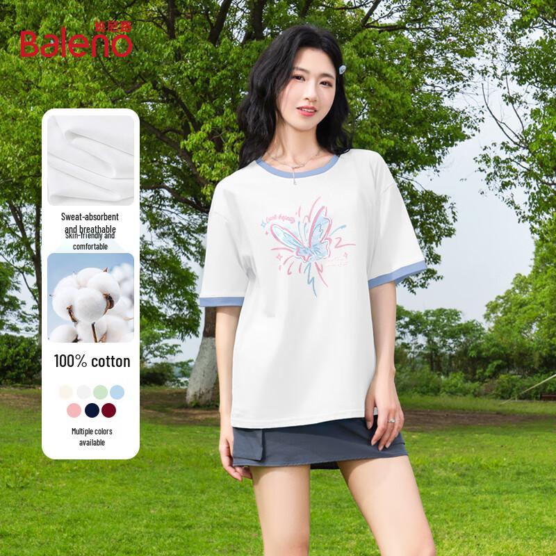 Baleno Women s Firework Butterfly Cotton T-Shirt M