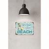 Metal Wall Art, Beach Vintage Decor, Living Room Poster