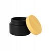 Glass Jar BLACK MATT 20g for Cream Balm Cosmetics Ointment Gel Jar