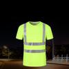 T Shirt High Visibility Short Sleeve Work Reflective Breathable Quick Dry Unisex Apparel