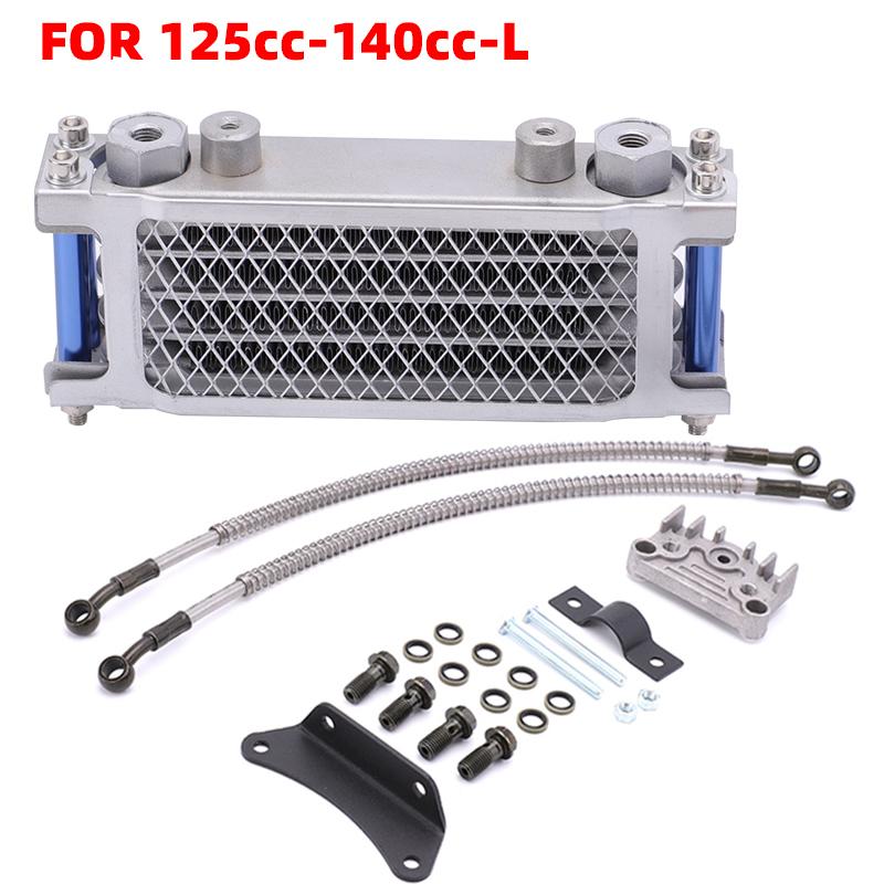 Motorcycle Oil Cooling Cooler Radiator Oil Cooler Set For 50 70 90 110 125 140cc Dirt Bike Monkey Bike DAX Pocket Bike ATV Motor