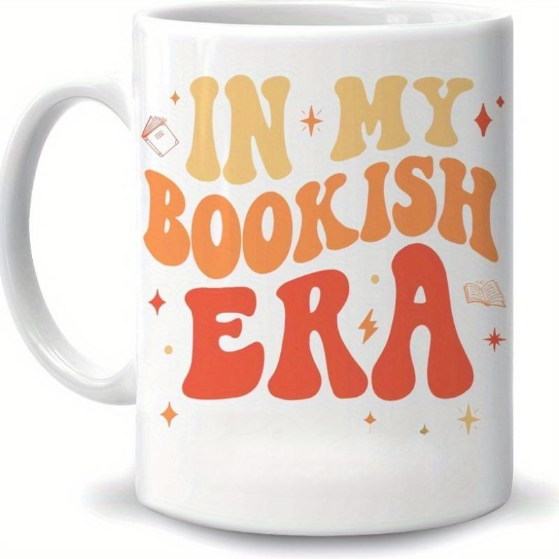 Book Fan Mug - Drink Coffee, for Read Good Books, Have Endless Fun Theme Design, The Cup Body Is Printed with A Pattern 301-400ml