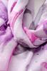 Purple and Pink Shawl with Flowers and Particles - Light and Feminine, 180x90