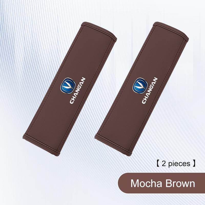 Car Leather Shoulder Protector Pad For Changan UNI-K CS35 CX70 CS85 CS55 CS75 CS15 F70 Auto Safety Belt Cover Accessories 2026
