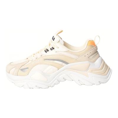 Interation Light Abrasion Resistant Abrasion Resistant Low Top Casual Shoes Unisex Beige Yellow USS23016-147