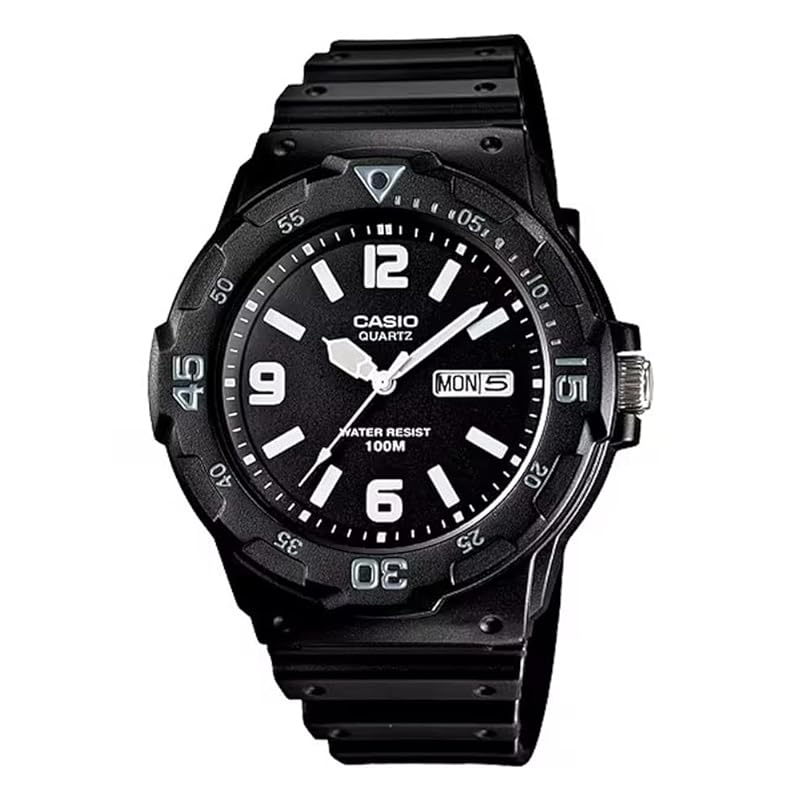 [CASIO] Стандартные кварцевые часы MRW-200H-1B2V Мужские Черные Зарубежная модель [Б/У]