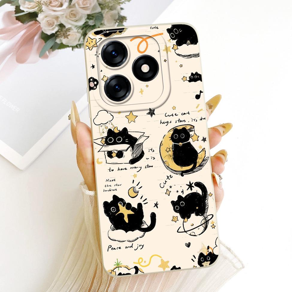 Case For Realme C51 RMX3830 Casing For Realme C53 RMX3760 Cover Silicone Luxury Fashion Cartoon Funny 2D Painted
