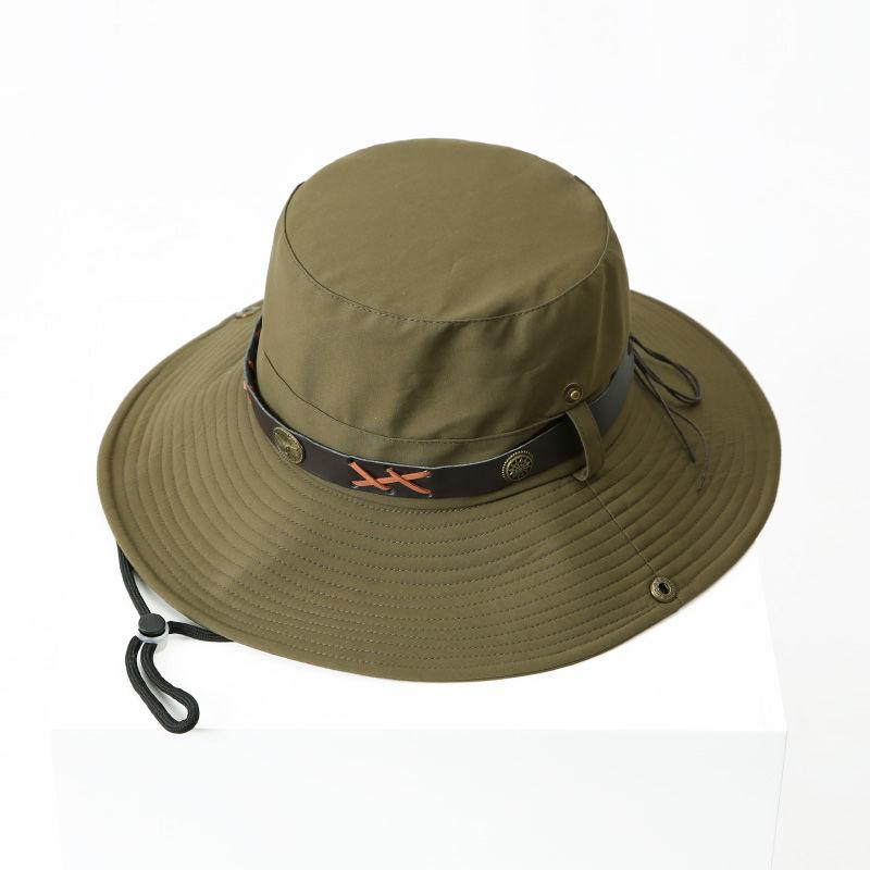 Chapeau d'alpinisme pour femmes Été Protection UV Pare-soleil Chapeau bob de pêche Rétro Crème solaire Chapeau en denim