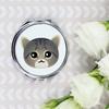 Asian Tabby - pocket mirror for a purse by Art-Dog