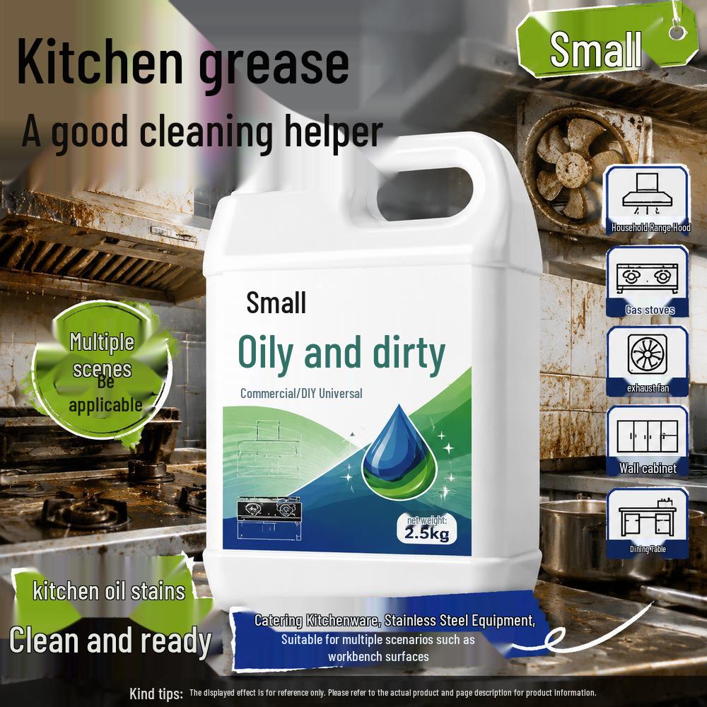 Kitchen Oil Stain Remover - Stainless Steel Grease Cleaner for Catering & Soup Pots
