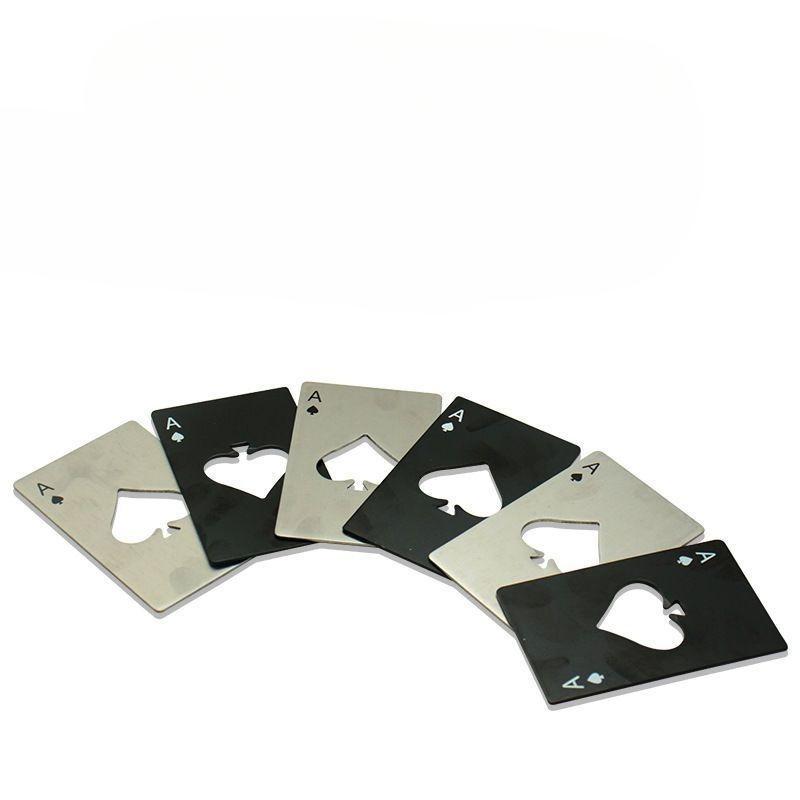 1/5/10pcs Poker Card Bottle Opener Ace of Spades Bottle Opener for Wallet and Pocket Metal Beer Opener Wedding Favors for Guests