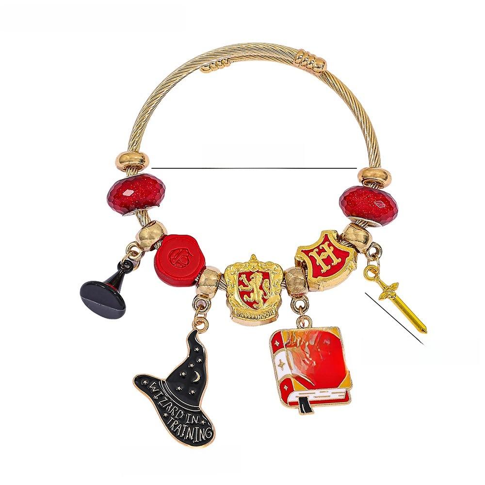 Braccialetto Charm Edizione da Collezione Harry Potter Con Ciondolo in Lega di Zinco Per Regalo
