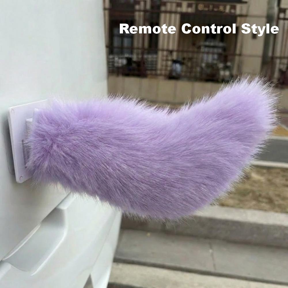 Fluffy Car Wagging Moving Tail Rechargeable Motorcycle Tail Ornament All Vehicles